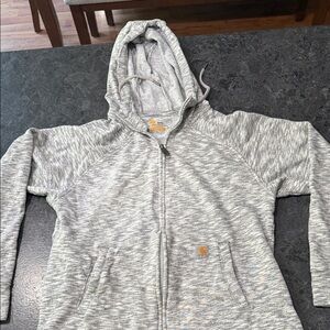 Carhartt Heathered Gray Full-Zip Hoodie